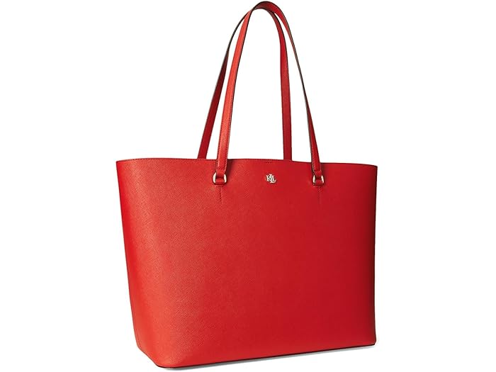 (取寄) ローレン ラルフローレン レディース クロスハッチ レザー ラージ カーリー トート Lauren Ralph Lauren women Crosshatch Leather Large Karly Tote Bright Vermillion 42,868円