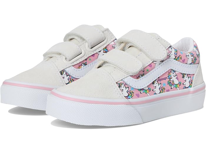 (取寄) バンズ キッズ キッズ オールド スクール V (リトル キッド) Vans Kids kids Old Skool V (Little Kid) Ballet Skaticorn Marshmallow/Pink