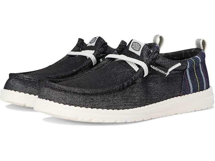 (取寄) ヘイ デュード メンズ ウォーリー ファンク ストライプド デニム Hey Dude men Wally Funk Striped Denim Granite Grey/Multi
