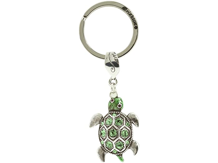 柔らかな質感の 取寄 ブライトン マーベルズ タートル キー フォブ Brighton Marvels Turtle Key Fob Silver  Enamel Stone whitesforracialequity.org