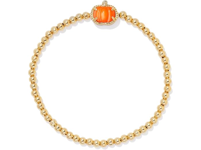 (取寄) ケンドラスコット レディース パンプキン ストレッチ ブレスレット Kendra Scott women Pumpkin Stretch Bracelet Gold Orange Mother Of Pearl