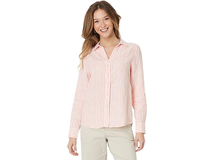 (取寄) トミーバハマ レディース オーシャン サーフ ストライプ Ls シャツ Tommy Bahama women Ocean Surf Stripe LS Shirt Passion Peach 23,842円