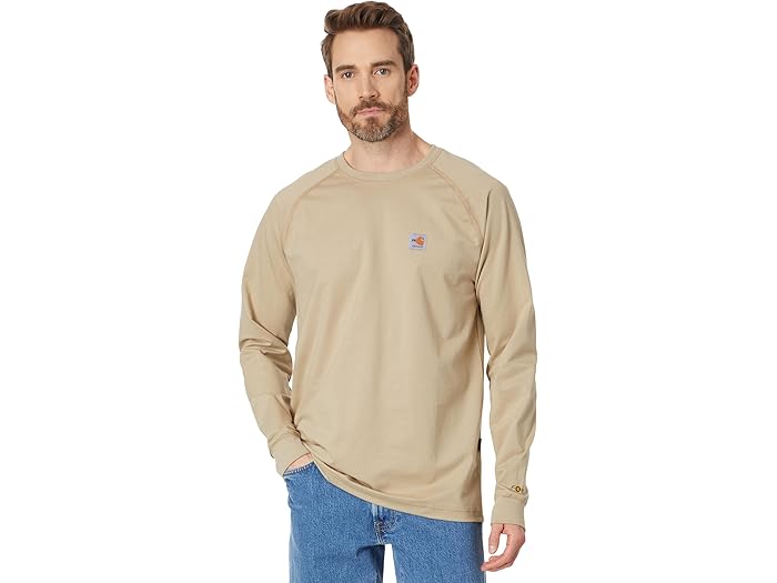 (取寄) カーハート メンズ フレームレジスタント (FR) フォース ロング スリーブ Tシャツ Carhartt men Flame-Resistant (FR) Force Long Sleeve T-Shirt Khaki