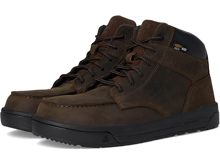 (取寄) キーン ユーティリティ メンズ ギブソン エスド ブーツ (カーボン-ファイバー トゥ) KEEN Utility men Gibson ESD Boot (Carbon-Fiber Toe) Cascade Brown/Black