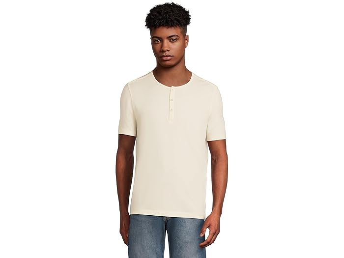 (取寄) アンタックイット メンズ ショート スリーブ ヘンリー UNTUCKit men EcoSoft Short Sleeve Henley White