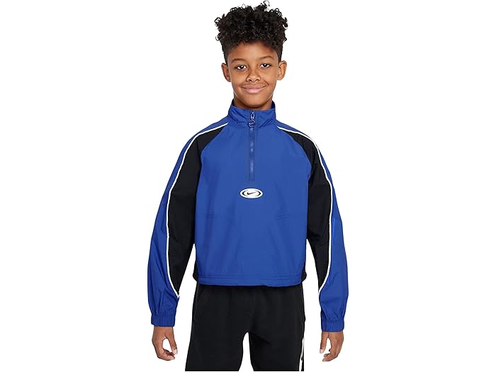 (取寄) ナイキ キッズ ガールズ スポーツウェア トラック ジャケット (ビッグ キッド) Nike Kids girls Sportswear Track Jacket (Big Kid) Game Royal/Black/White