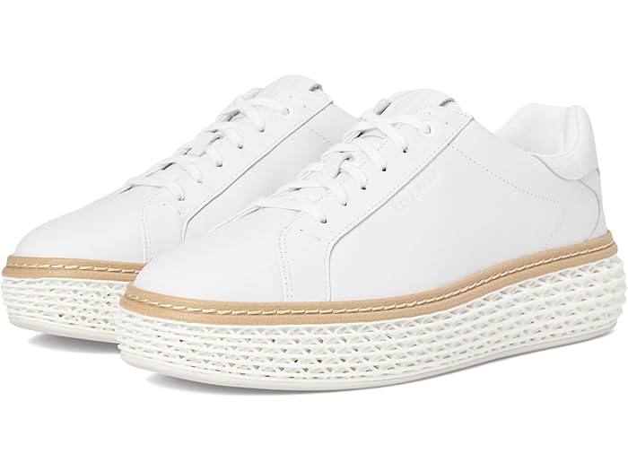 (取寄) コールハーン レディース グランドプロ コート スニーカー Cole Haan women Grandpro Court Skyweave Sneakers Optic White/Optic White