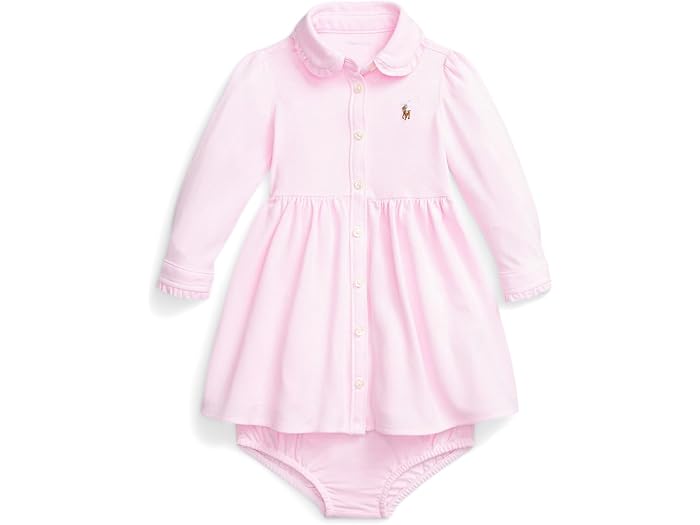 (取寄) ラルフローレン キッズ ガールズ オックスフォード メッシュ ドレス アンド ブルーマー (インファント) Polo Ralph Lauren Kids girls Oxford Mesh Dress & Bloomer (Infant) Carmel Pink
