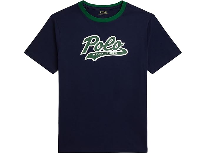 (取寄) ラルフローレン キッズ ボーイズ ロゴ コットン ジャージ ティー (ビッグ キッド) Polo Ralph Lauren Kids boys Logo Cotton Jersey Tee (Big Kid) Refined Navy