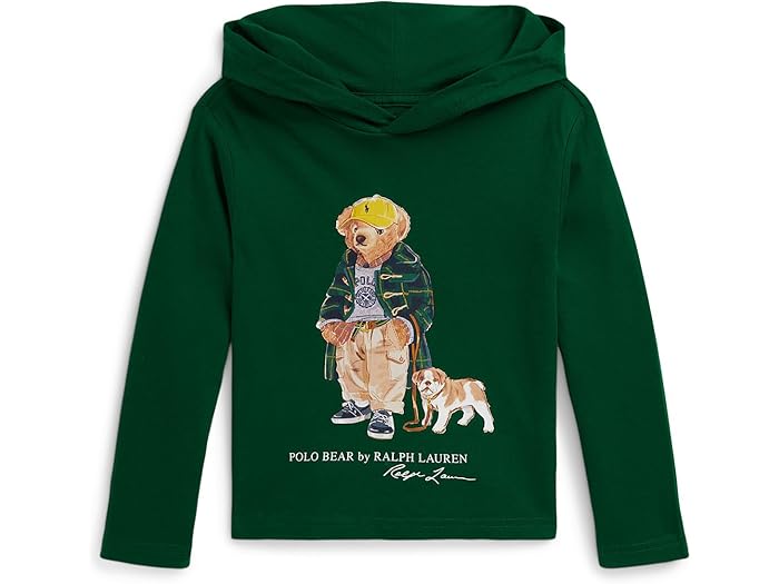 (取寄) ラルフローレン キッズ ボーイズ ポロ ベアー コットン フーデット ティー (トドラー/リトル キッド) Polo Ralph Lauren Kids boys Polo Bear Cotton Hooded Tee (Toddler/Little Kid) New Forest