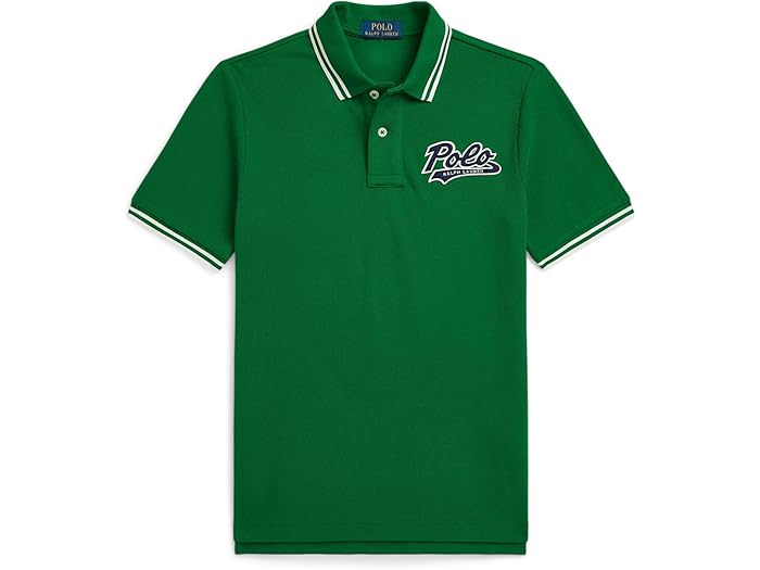 (取寄) ラルフローレン キッズ ボーイズ ロゴ コットン メッシュ ポロ シャツ (ビッグ キッド) Polo Ralph Lauren Kids boys Logo Cotton Mesh Polo Shirt (Big Kid) Athletic Green