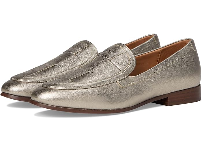 (取寄) ジョンストン&マーフィー レディース アリ ウーブン ローファー Johnston & Murphy women Ali Woven Loafer Gold Metallic