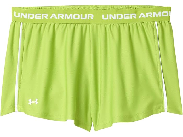 (取寄) アンダーアーマー キッズ ガールズ テック プレイ アップ ショーツ (ビッグ キッド) Under Armour Kids girls Tech Play Up Shorts (Big Kid) Green Vibe/Green Vibe/White 6,557円