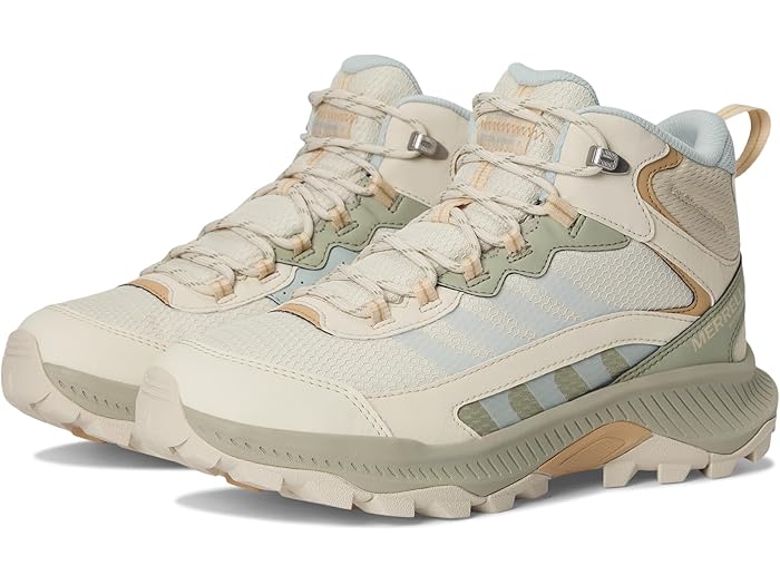 (取寄) メレル レディース スピード ストライク 2 ミッド ウォータープルーフ Merrell women Speed Strike 2 Mid Waterproof Eggshell