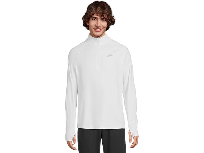 (取寄) ブルックス メンズ ダッシュ 1/4 ジップ 3.0 Brooks men Dash 1/4 Zip 3.0 White