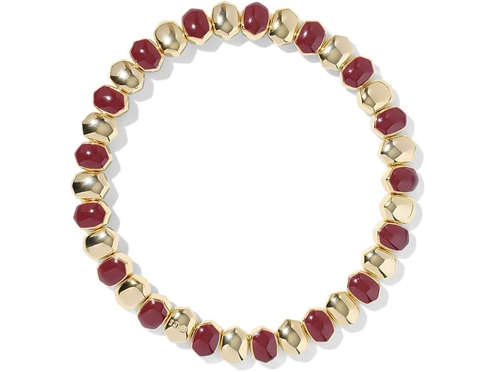 (取寄) ケンドラスコット レディース ダフネ エナメル ストレッチ ブレスレット Kendra Scott women Daphne Enamel Stretch Bracelet Gold Burgundy Enamel