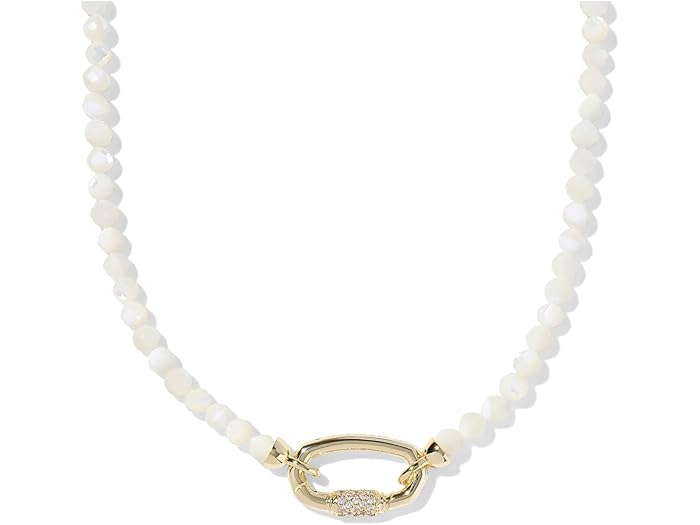 (取寄) ケンドラスコット レディース エメリー ビーデッド ストランド ネックレス Kendra Scott women Emery Beaded Strand Necklace Gold Ivory Mop