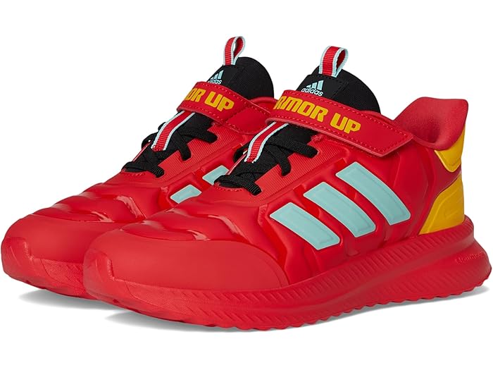 (取寄) アディダス キッズ キッズ マーベル アイロン マン X_PLR パス エラスティック レース シューズ (リトル キッド) adidas Kids kids Marvel Iron Man X_PLR Path Elastic Lace Shoes (Little Kid) Pure Ruby/Clear Aqua/Bold Gold