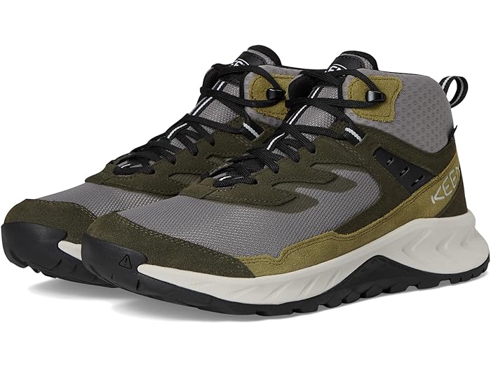 (取寄) キーン メンズ ウォータープルーフ ハイキング ブーツ KEEN men Hightrail Waterproof Hiking Boots Steel Grey/ForeST Night