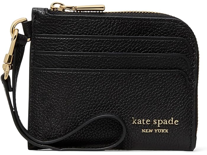 (取寄) ケイトスペード レディース デビン ペブルド レザー コイン カード ケース リスレット Kate Spade New York women Devin Pebbled Leather Coin Card Case Wristlet Black 24,013円