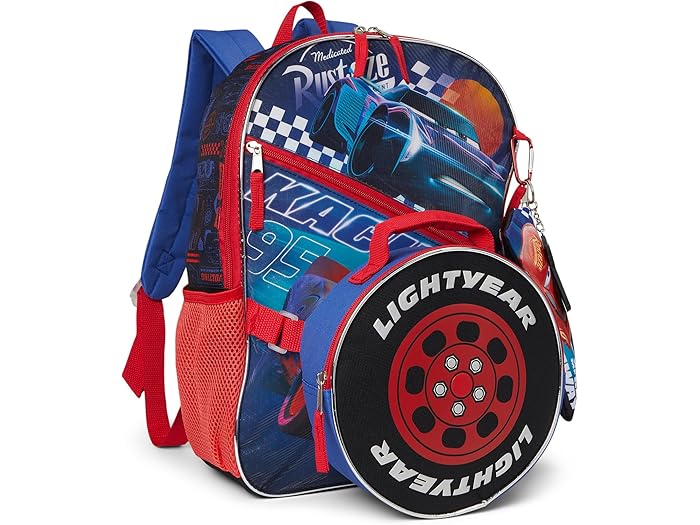 (取寄) ボーイズ カーズ 3 5-ピース バックパック セット (リトル キッド/ビッグ キッド) BIOWORLD Kids boys Cars 3 5-piece Backpack Set (little Kid/Big Kid) Red
