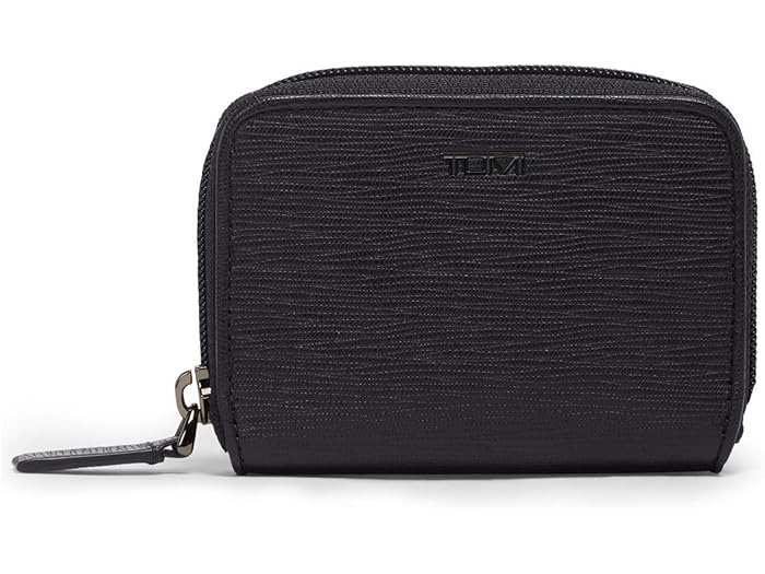 (取寄) トゥミ ジップ アラウンド カード ケース Tumi Zip Around Card Case Black Embossed