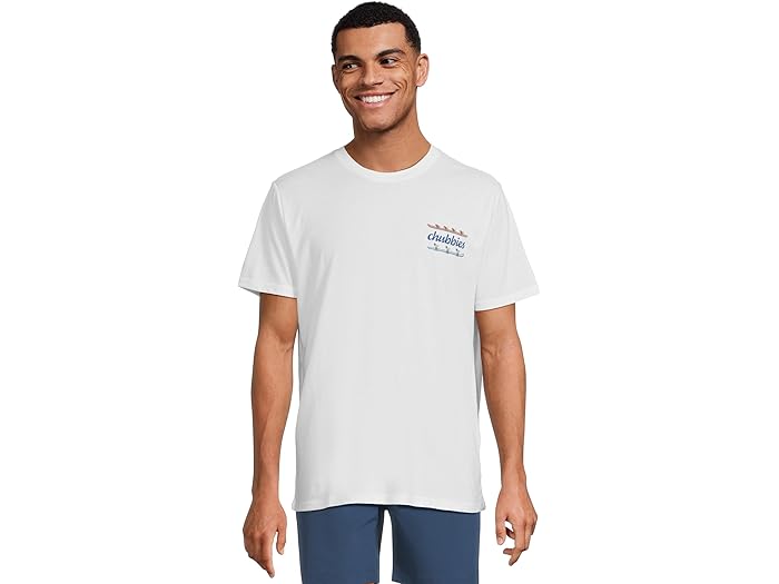 (取寄) チャビーズ メンズ ザ ロウ ロウ ロウ (ノン ポケット グラフィック Chubbies men The Row Row Row (Non Pocket Graphic T-shirt) White