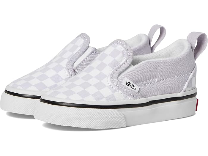 (取寄) バンズ キッズ キッズ スリッポン V (インファント/トドラー) Vans Kids kids Slip-On V (Infant/Toddler) Color Theory Checkerboard Lilac Mist