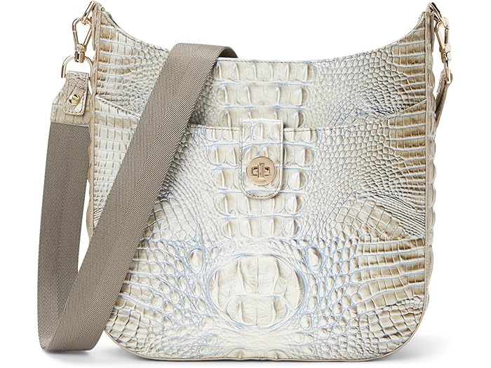 (取寄) ブラーミン レディース レイア クロスボディ Brahmin women Leia Crossbody Mindful Grey