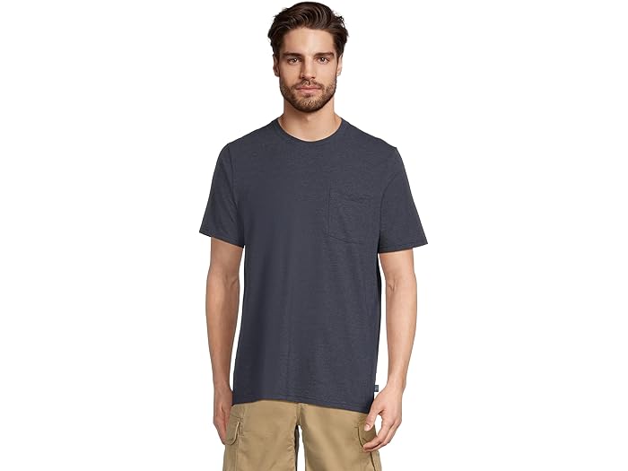 (取寄) エルエルビーン メンズ コンフォート ストレッチ パフォーマンス ピマ ポケット ティー ショートスリーブ L.L.Bean men Comfort Stretch Performance Pima Pocket Tee Short-sleeve Dark Indigo Heather