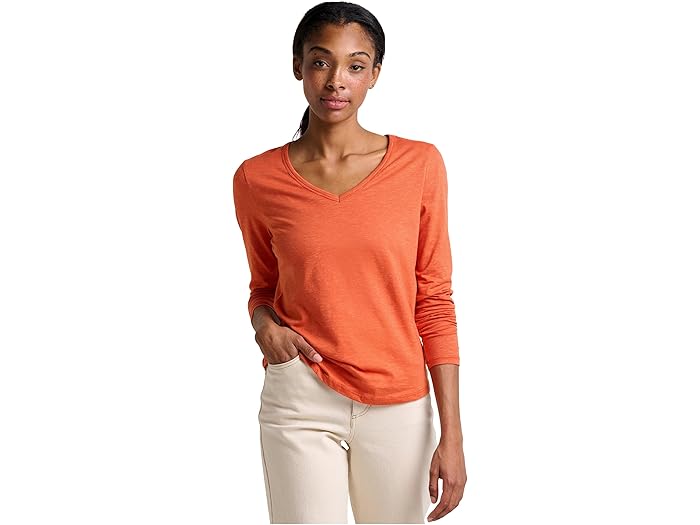 (取寄) トードアンドコー レディース マーリー リ ロング スリーブ ティー Toad&Co women Marley Ii Long Sleeve Tee Burnt Ochre