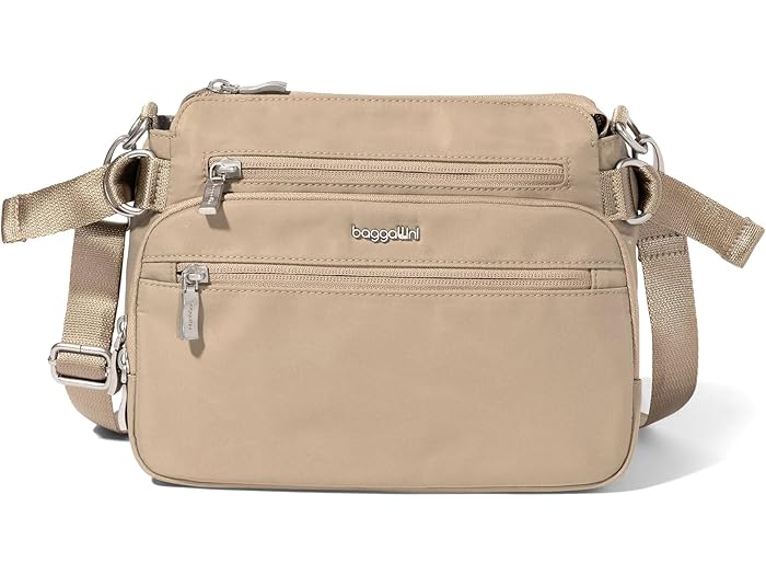(取寄) バッガリーニ レディース マレ クロスボディ Baggallini women Marais Crossbody Taupe Twill