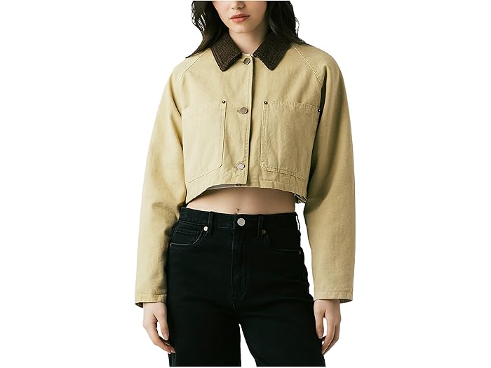 (取寄) ブランクニューヨーク レディース ブレーキング キャンプ クロップド ツイル ジャケット Blank NYC women Breaking Camp Cropped Twill Jacket Beige 24,969円