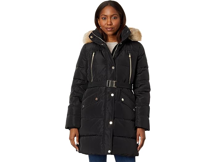 楽天市場】マイケルマイケルコース ダウン 黒色 ブラック レディース