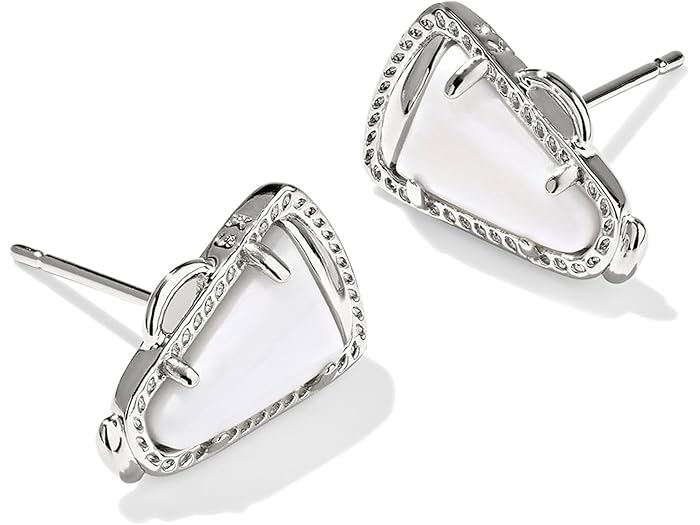 (取寄) ケンドラスコット レディース チェアー スタッズ イヤリングス Kendra Scott women Cheer Stud Earrings White Mother of Pearl