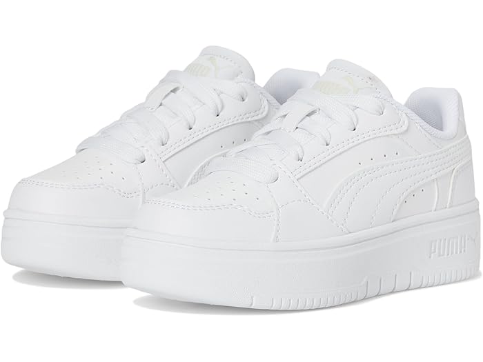 (取寄) プーマ キッズ キッズ リバウンド ファム シューズ (リトル キッド) PUMA Kids kids Rebound Femme Shoes (Little Kid) White/Vapor Gray