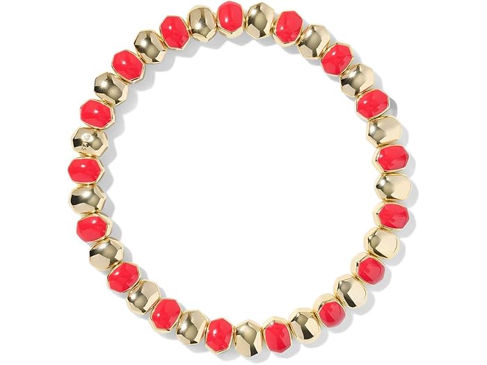 (取寄) ケンドラスコット レディース ダフネ エナメル ストレッチ ブレスレット Kendra Scott women Daphne Enamel Stretch Bracelet Gold Red Enamel 18,593円
