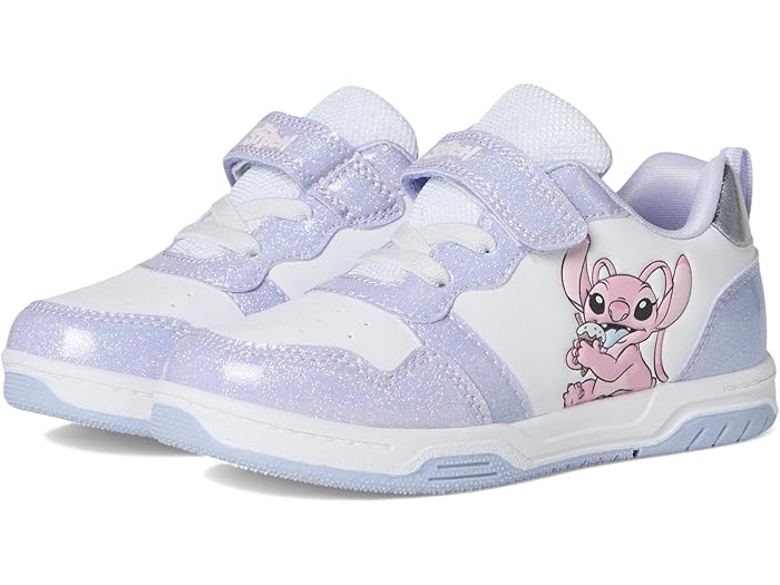 (取寄) ジョズモ ガールズ リロ アンド ステッチ ライテッド スニーカー (トドラー/リトル キッド) Josmo girls Lilo & Stitch Lighted Sneaker (Toddler/Little Kid) White/Purple