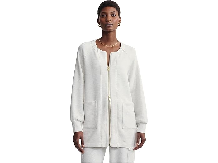 (取寄) バーリー レディース オーガスタ ジップ スルー Varley women Augusta Zip Through Ivory Marl