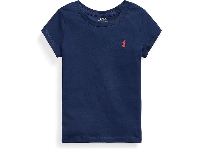 (取寄) ラルフローレン キッズ ガールズ ショート スリーブ ジャージ T-シャツ (リトル キッズ) Polo Ralph Lauren Kids girls Short Sleeve Jersey T-Shirt (Little Kids) French Navy