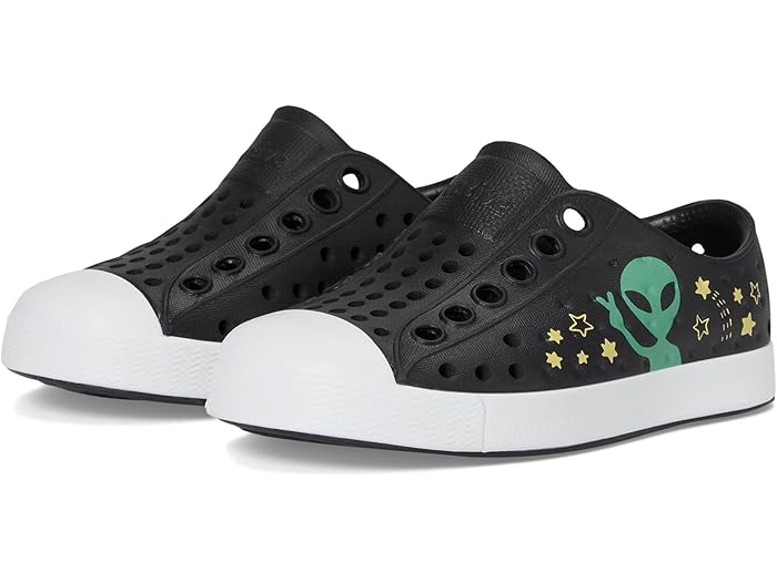 (取寄) ネイティブシューズ キッズ キッズ ジェファーソン ブロック (トドラー) Native Shoes Kids kids Jefferson Block (Toddler) Jiffy Black/Shell White/Peace Alien Block
