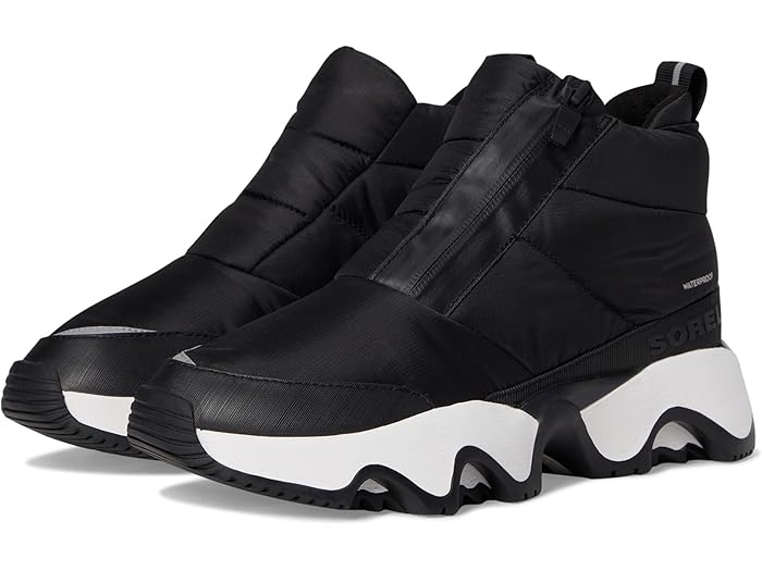 (取寄) ソレル レディース キネティック インパクト パフィー ジップ ウォータープルーフ SOREL women Kinetic Impact Puffy Zip Waterproof Black/Black