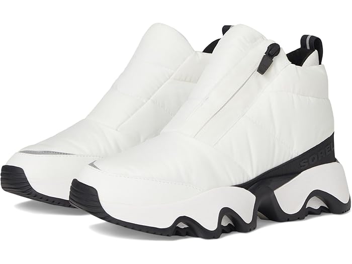 (取寄) ソレル レディース キネティック インパクト パフィー ジップ ウォータープルーフ SOREL women Kinetic Impact Puffy Zip Waterproof Sea Salt/Black