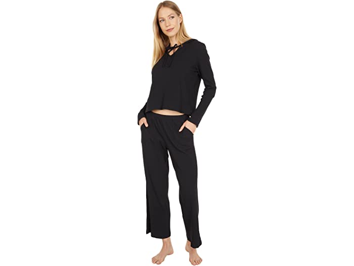 (取寄)ユミーリブクロップドラウンジパンツYummieRibCroppedLoungePantsBlack