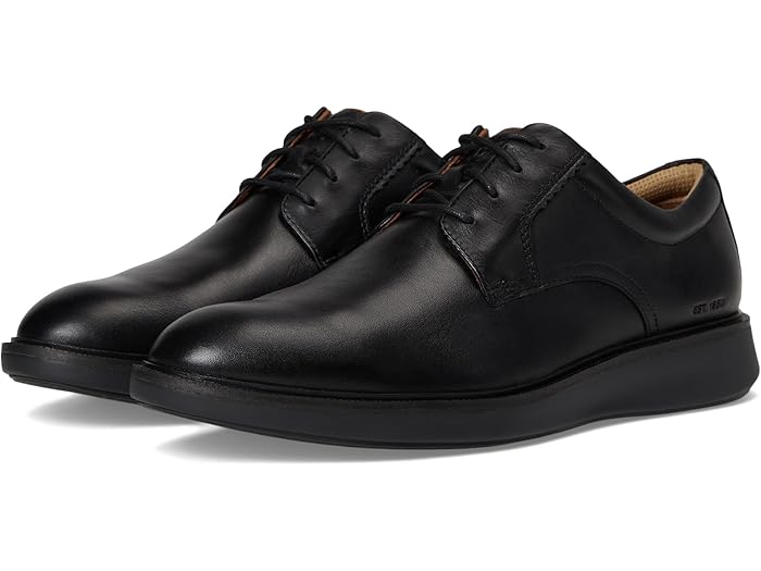 (取寄) ジョンストン&マーフィー メンズ パーカー プレーン トゥ Johnston & Murphy men XC+ Parker Plain Toe Black Waterproof Full Grain