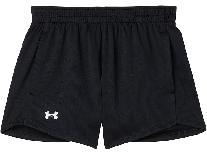 (取寄) アンダーアーマー キッズ ガールズ テック プレイ アップ メッシュ ショーツ (ビッグ キッズ) Under Armour Kids girls Tech Play Up Mesh Shorts (Big Kids) Black/White 7,333円