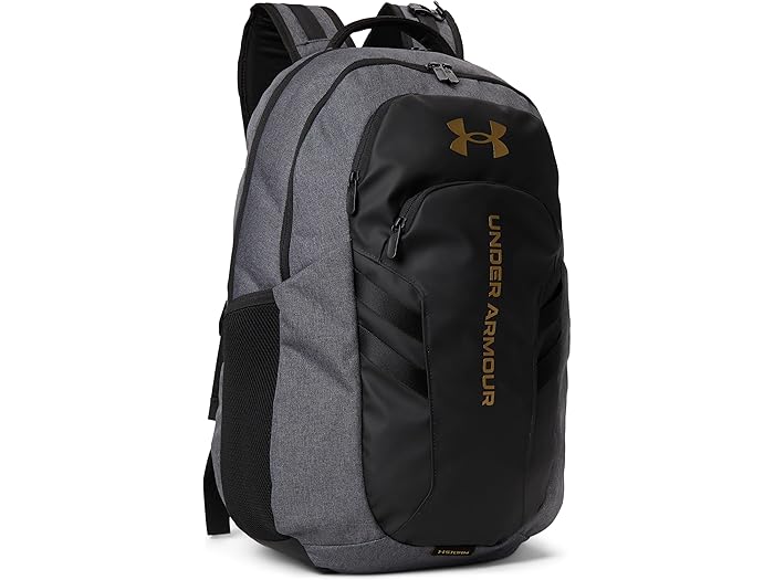 (取寄) アンダーアーマー ハッスル 6.0 プロ バックパック Under Armour Hustle 6.0 Pro Backpack Black Full Heather/Black/Black