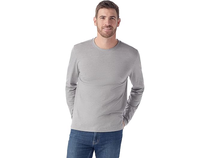 (取寄) スマートウール メンズ パーフェクト クルー ロング スリーブ ティー Smartwool men Perfect Crew Long Sleeve Tee Light Gray Heather 16,716円