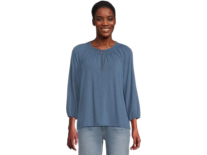 (取寄) エルエルビーン レディース カムデン ヒルズ ティー スリー-クオーター-スリーブ L.L.Bean women Camden Hills Tee Three-Quarter-Sleeve Bright Mariner