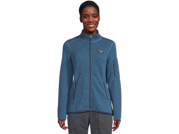 (取寄) エルエルビーン レディース ビーンズ セーター フリース フル ジップ ジャケット L.L.Bean women Bean's Sweater Fleece Full Zip Jacket Deep Glacier Blue